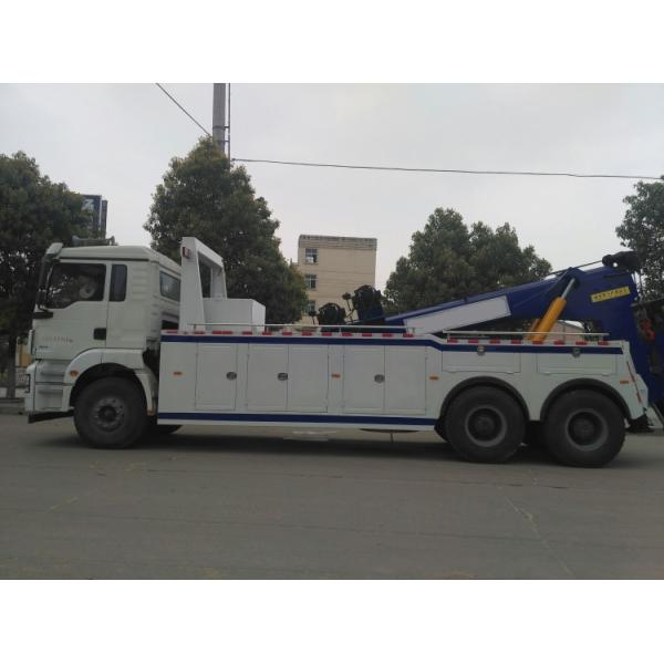 L'euro 2 de camion de naufrageur de route de 50 de la tonne 12 de roue axes du remorquage 3 avec 295/80R22.5 fatigue