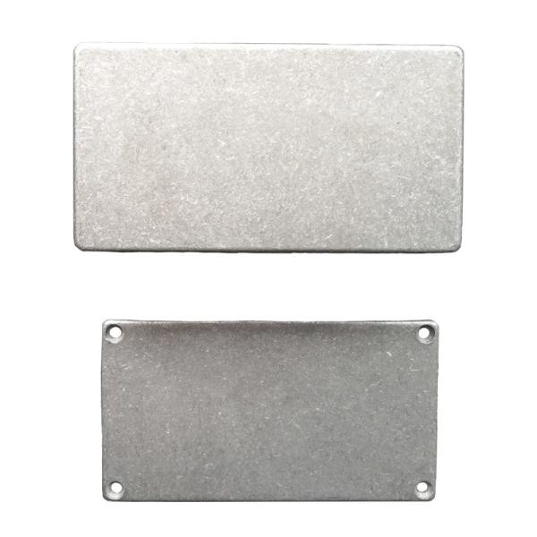Unfinished Natural Aluminum 125B Pressure Cast Aluminum Electrical Enclosures Metal Box  Mammoth Model for Effect Pedal