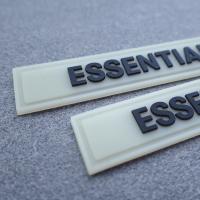 PVC transparent blanc Matte Logo Rubber Clothing Labels