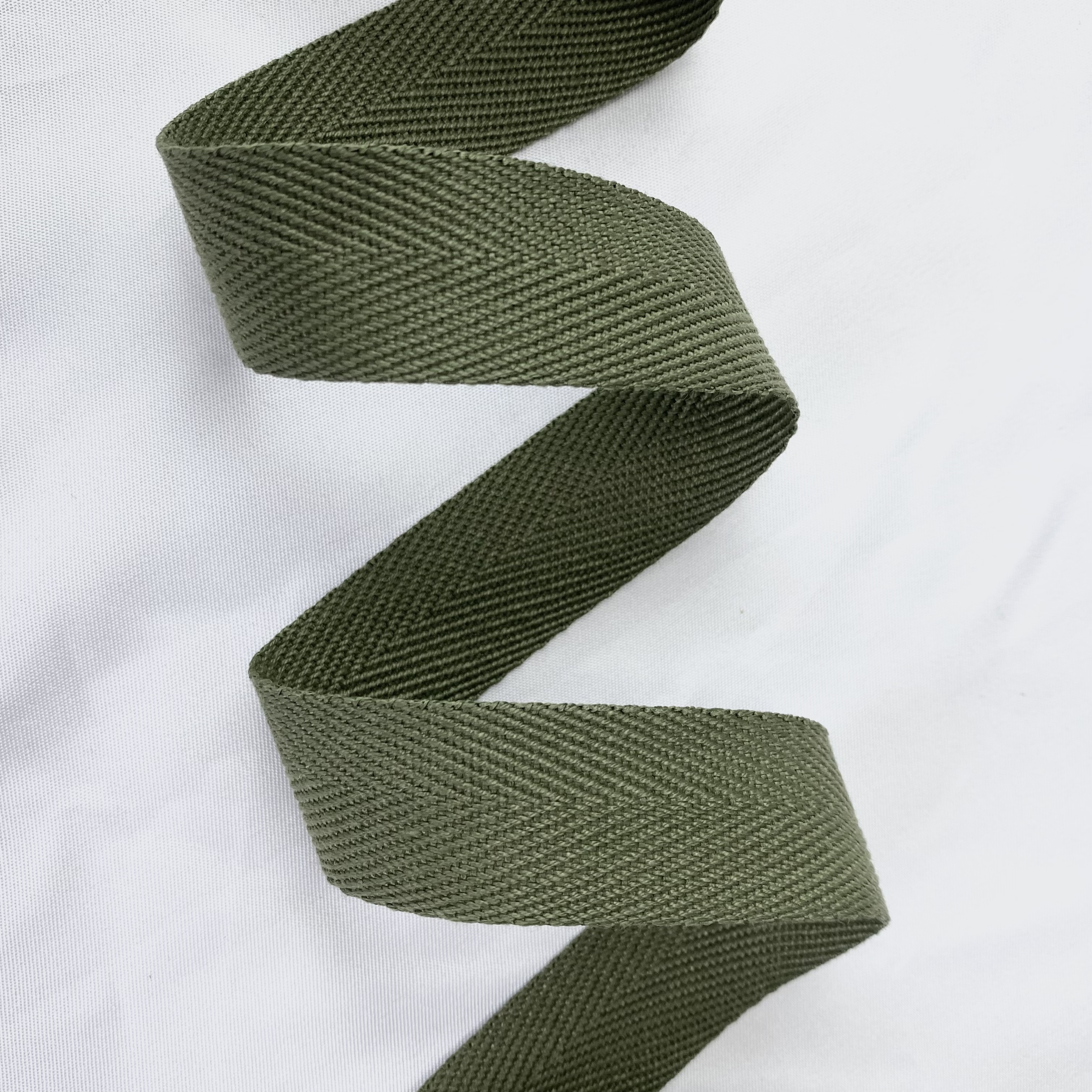 Herringbone polyester-cotton webbing Various colors Backpack strap Belt Handbag strap