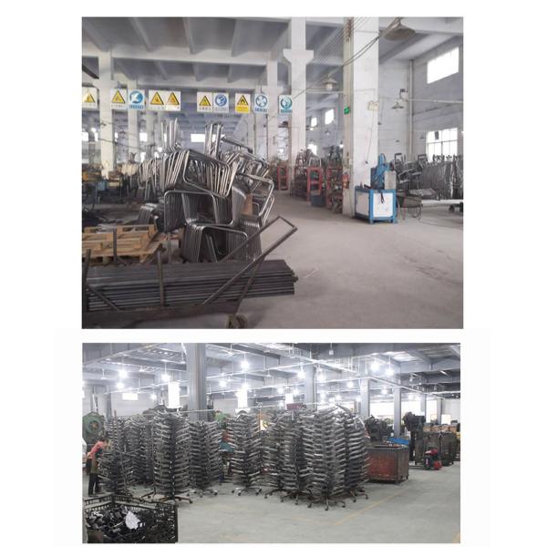 Офисные аксессуары крутящихся стульев Chrome Bow Frame Metal Chair Frame Flat Tube Base