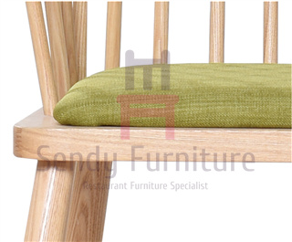Sleek Low Back Wood Restaurant Chairs