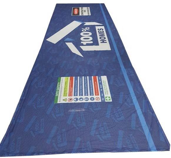 Light Weight Fence Mesh Banners , Outdoor Mesh Banners Custom Size Seamed