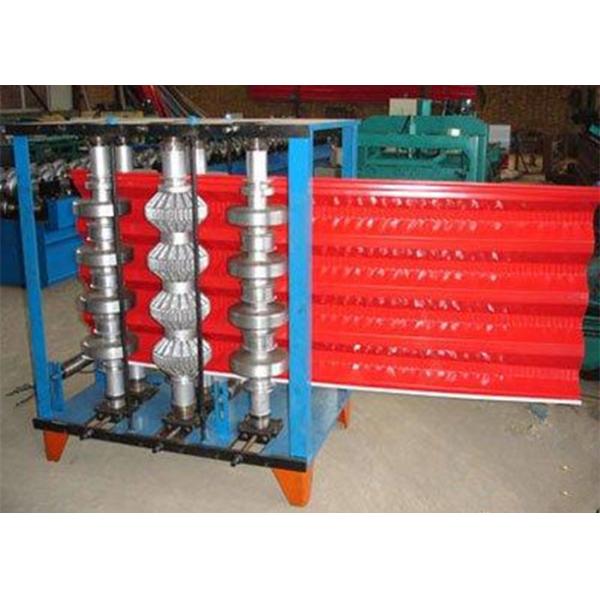 Colored Steel Roll Forming Production Line , Sheet Metal Bending Machine