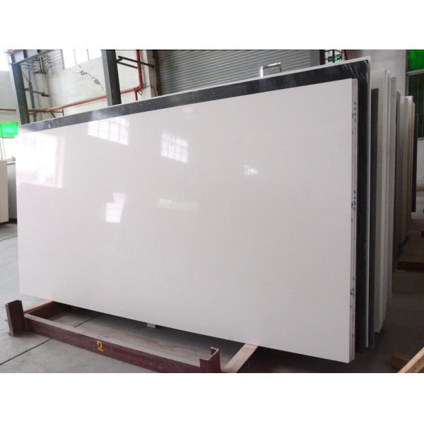 Kitchen CountertopVanity Top 2.4g/cm3 18mm White Quartz Stone