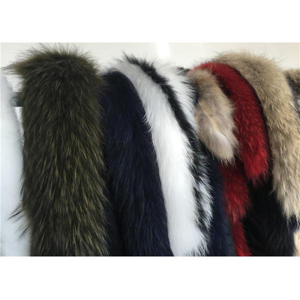 Хандмаде черный реальный шарф меха Раккон, грелка шеи меха длины 80км