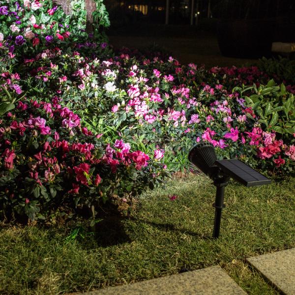 Remote Control IP44 Outdoor Solar Spotlight 180 Degree Adjustable