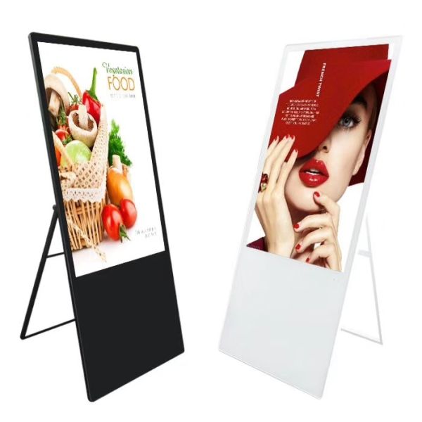 50 Inch Portable Indoor Digital Signage Screen High Contrast All Weather Operation