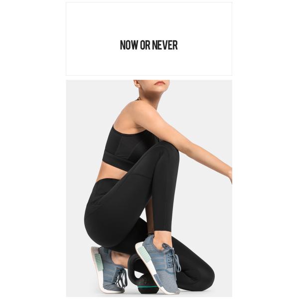 Pantalones de nylon sudados de la yoga de Logo Printed Spandex de las medias para mujer del entrenamiento de la prueba 280g