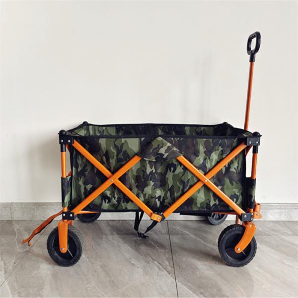 Oが付いている四方実用的な折り畳み式ワゴン カートはハンドル丈夫な600Dオックスフォードの布を形づけた