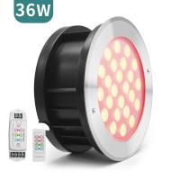 Lumières imperméables d'au sol du contrôle externe LED des lumières 18W Ourdoor RVB d'IP68 LED Inground