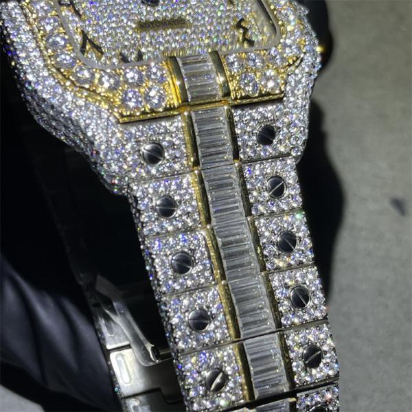 Цепь связи GRA Moissanite цвета d кубинськая заморозила из тазобедренных ювелирных изделий 20MM хмеля