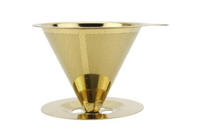 Washable 304 Stainless Steel Mesh Coffee Filter Reusable With Smooth Edge