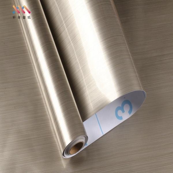 metallic film Self Adhesive Wallpaper Roll Modern Design Style and Durability