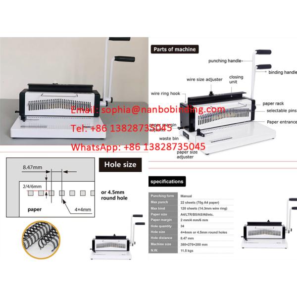Estilo portátil de la punzonadora del atascamiento del cuaderno del papel A6