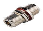 Bulkhead Straight O Ring RF Coaxial Connectors N Female To N Female Adapter