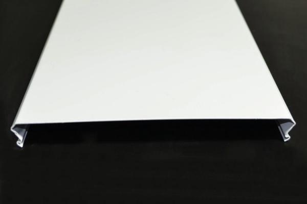 White Powder Coating C300 Suspended Aluminum Strip Ceiling Metal Aluminium Panel Cut Edge