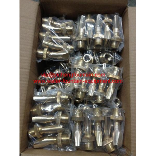 Adjustable Fan Water Fountain Nozzles DN15 - DN40 Brass Material