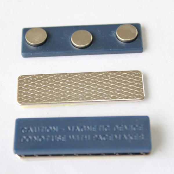 Strong Holding Force Metal Plastic Magnetic Name Badge N35 Neodymium