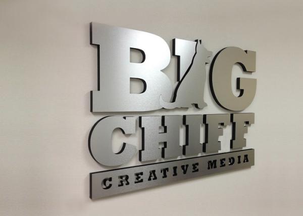 Company Stainless Steel Sign Letters Not Rust Lightweight With Metallic Texture