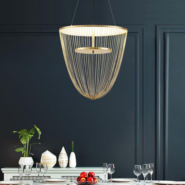 Creative Tassel Luxury LED Pendant Lights mid century art decor chandelier Celeste LED Chandelier(WH-MI-159)