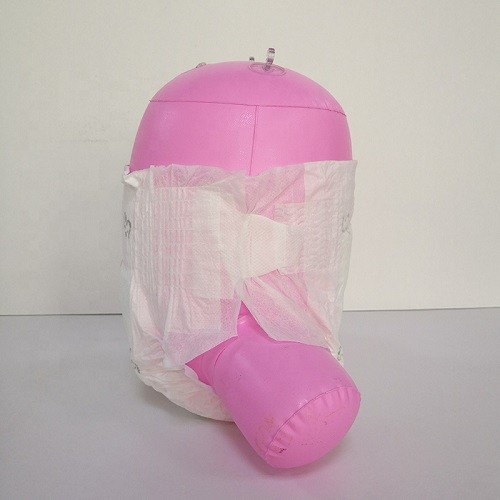 Nonwoven Topsheet Printed Infant Baby Diapers With PE Film Backsheet