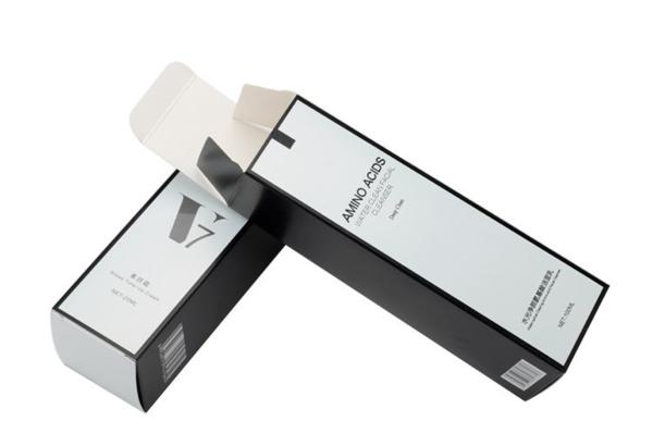 Rectangle Skin Care Cosmetic Box Packaging / Custom Printed Cosmetic Paper Box