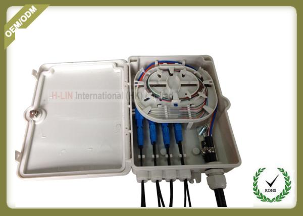 IP65 Fiber Optic Termination Box 8 Cores , Ftth Fiber Optic Distribution Box