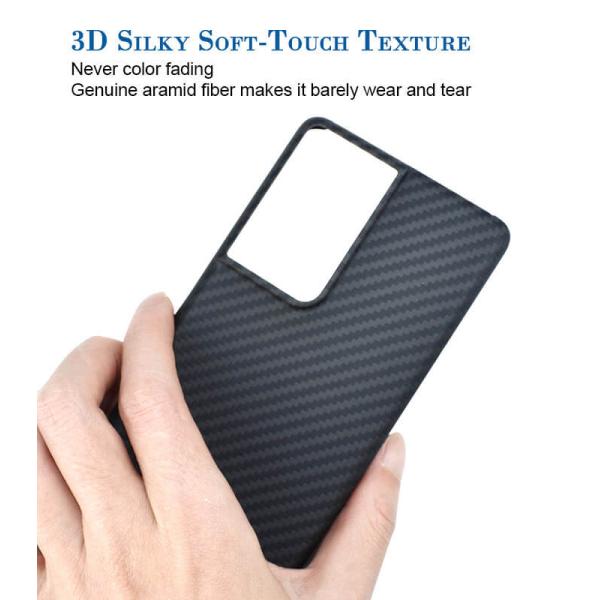 Ультра тонкая предусматрива волокна Samsung S21 ультра Aramid с текстурой 3D