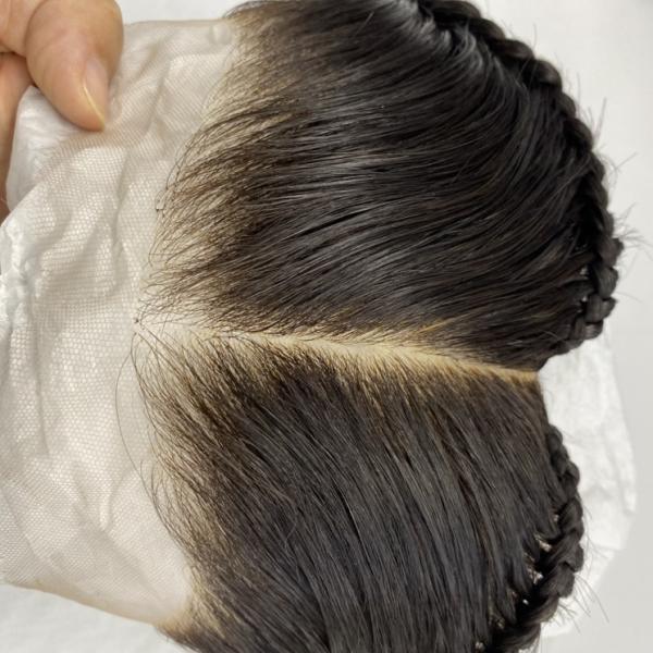 New Arrival 100% Natural HD Transparent Lace Braids Frontal Closure 13x4/13x6 Remy Hair Indian Woman Toupee Piece Braids