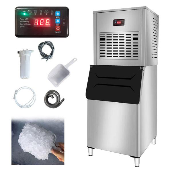 Push Button Control Panel Commercial Automatic Snow Ice Making Machine for