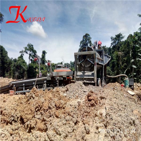 keda gold sluice box mining machine 35Kw Power dimond machine gold exploration gold machine clay mining equipment
