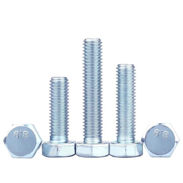 ISO Hex Stainless Steel Hex Head Bolts 10.9 M8 M10 M12 M14 Zinc Plated Fastener