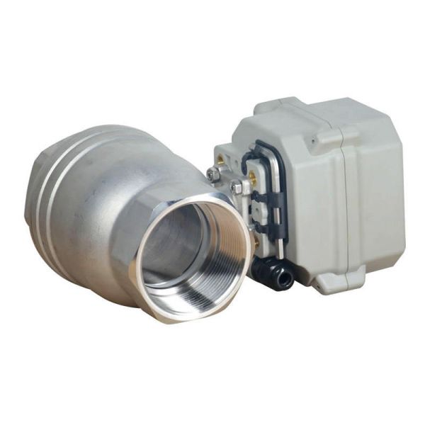 HOT A150-T50-S2-B 2 Inch DN50 DC12v DC24v Motorized Ball Valve with Manual Override High Temperature Water