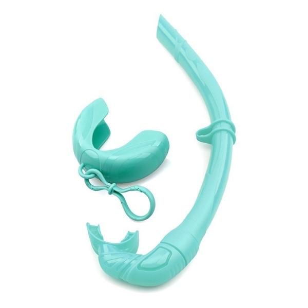 Foldable Roll Up Hard Shell Swimming Goggles Breathing Tube Snorkeling Breathing Tube