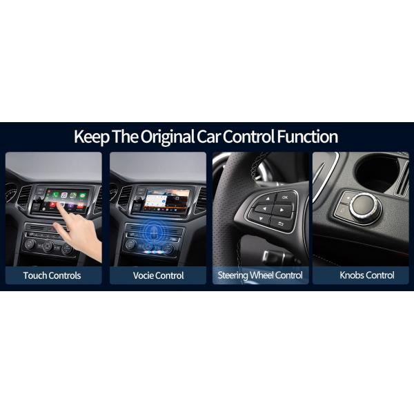 Wireless Android Carplay Box Bluetooth 5.2 for 98% Car Models