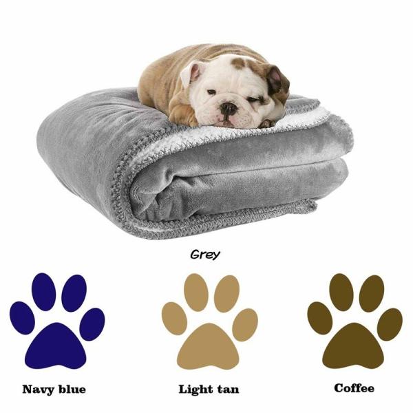 Popular tricô 100% poliéster Veloz Francês Sherpa Pet Blanket para Sofá Cat Kennel