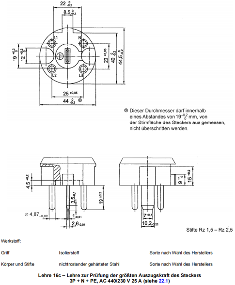 DIN VDE 0620-1 Max. And Min. Withdrawal Force Test Equipment For Plug & Socket‑outlet