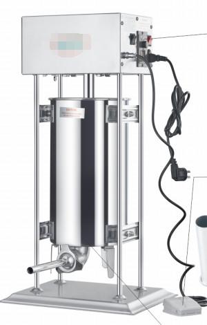Commercial Stainless Steel Sausage Stuffer Filler with Various Capacities and Easy Hygienic Refilling