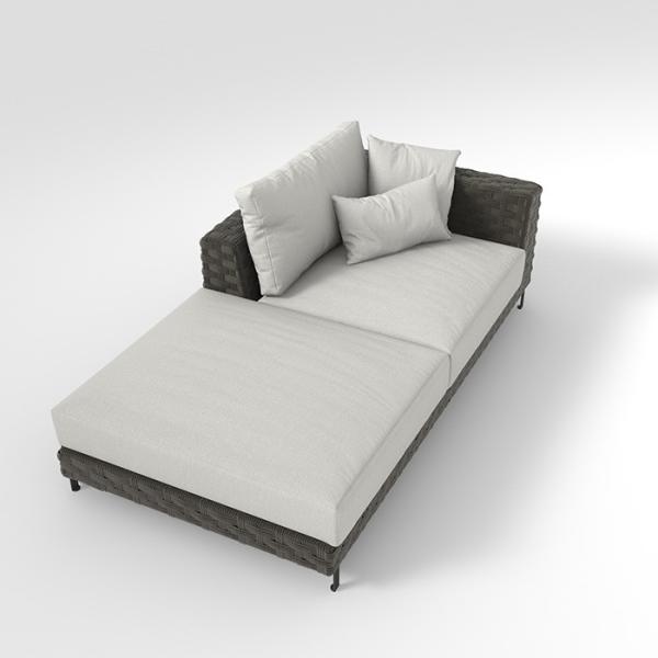 U Shape Aluminum Rattan Wicker Easy Cleaning Outdoor Sofa Set