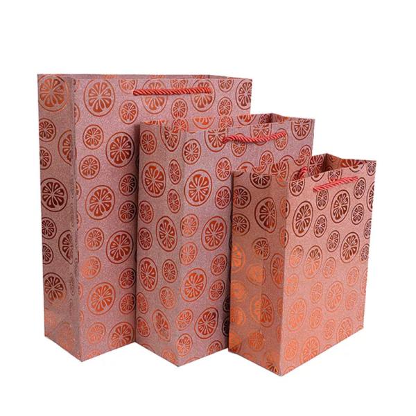 30gsm-160gsm подняло розовый голубой подарок яркого блеска кладет в мешки для супермаркета