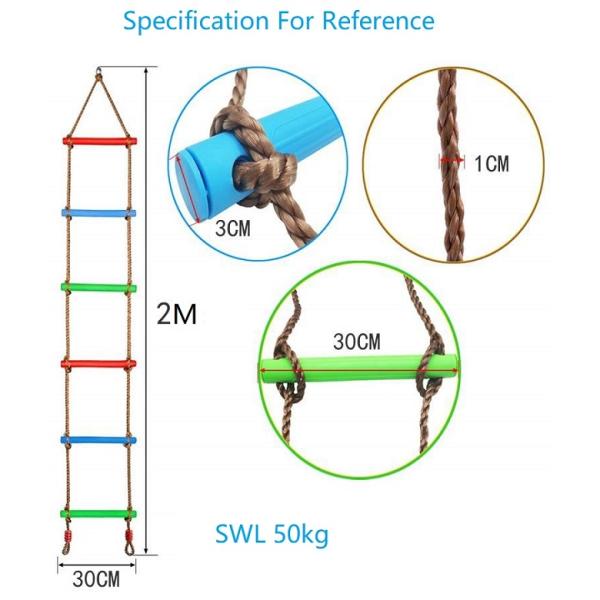 Радужная пластиковая лестница для детей