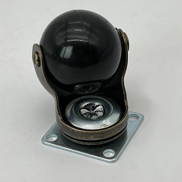 O rodízio da placa do giro da bola de 1,5 polegadas roda o bronze antigo para a mobília
