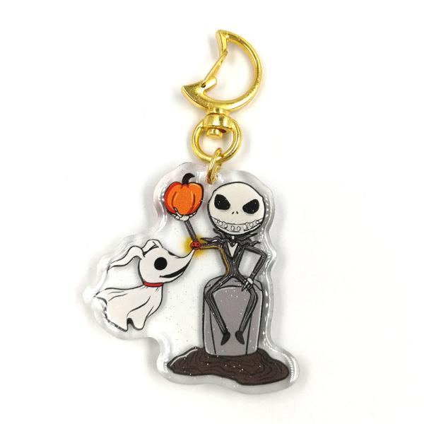 Custom promotional transparent epoxy shiny acrylic charm resin glitter keychain for advertising gifts