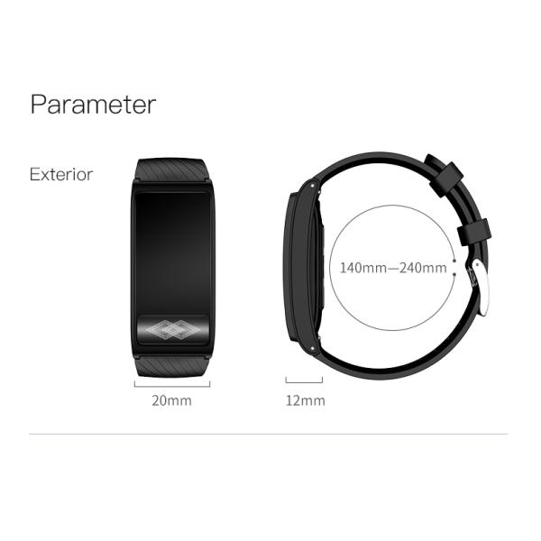 Мужчины Девушки 1,14-дюймовый сенсорный экран Спортивные часы Аккумулятор IP67 Водонепроницаемый