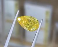 Certificado Diamantes sintéticos laboratório criado diamantes amarelos fonte primária laboratório cultivado diamante