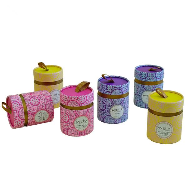 Chocolate Paper Tube Food Packaging , CMYK  Food Packaging Containers Recyclable