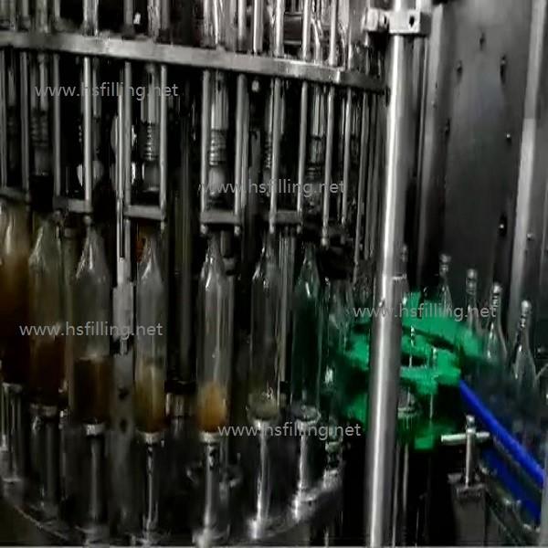 Automatic Glass Bottle Alcoholic Drink Hot Filling Machine ROPP Cap Capping Machine Stainless Steel CE