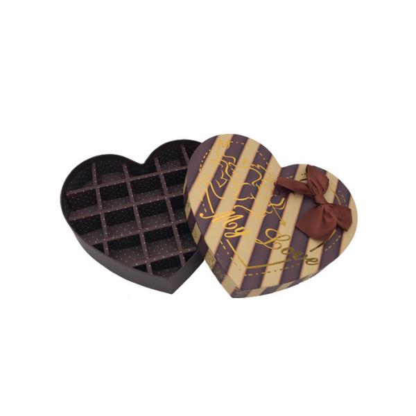 Коробки представления шоколада картона/сердце сформировали таможню коробки валентинки