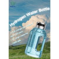 Generador portátil de agua rica en hidrógeno recargable con USB SPE 1500 ml Botella de agua de hidrógeno